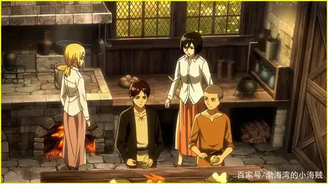 进击的巨人:网友p了一手好图,艾伦抱着吉克,被三笠深情的凝视