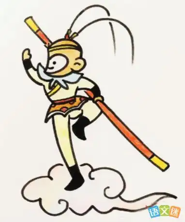 孙悟空简笔画步骤图解人物简笔画教程孙悟空卡通人物简笔画步骤图片