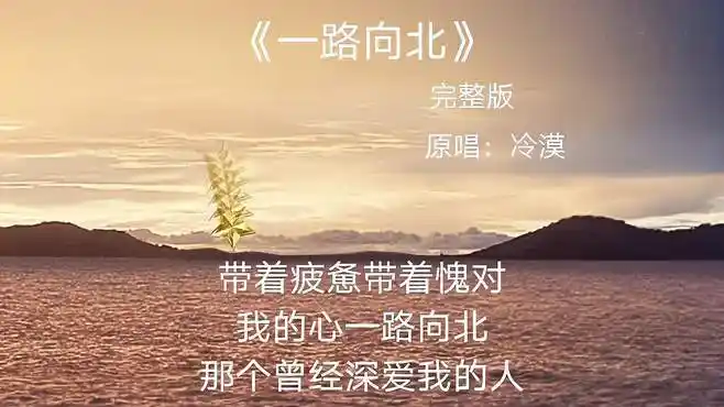 冷漠一首经典歌曲《一路向北》,歌声伤感走心,听多少遍都不会腻