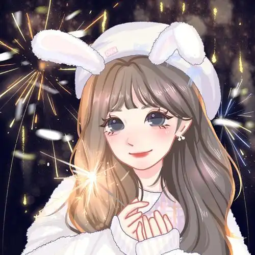 兔年烟花头像
