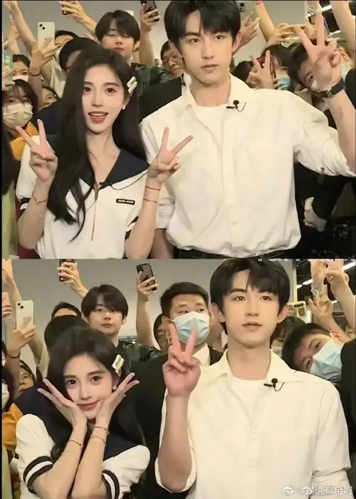 鞠婧祎郭俊辰打包去现偶#看俊男美女同框,真的太养眼了呀,非常喜欢