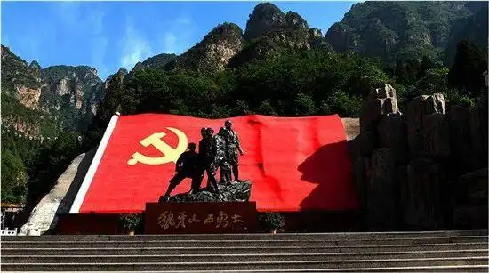 河北省首张红色旅游手绘地图清新出炉,果断收藏!