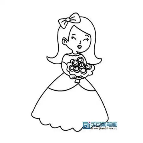 一夜新娘人物简笔画