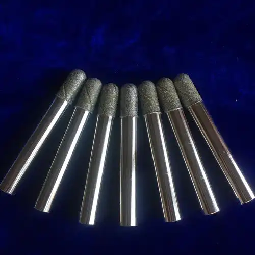 带槽电镀金刚石磨头 电镀sdc磨棒 硬质合金基体磨头锋利乃磨