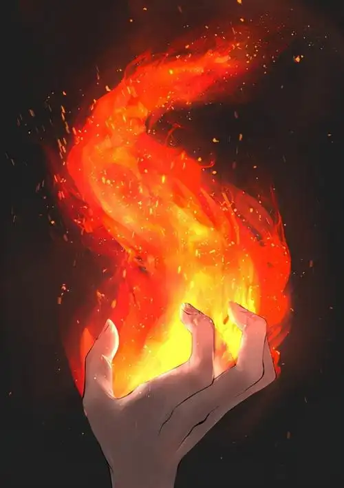 动漫燃烧火焰怎么画动漫手持火焰动漫效果画法