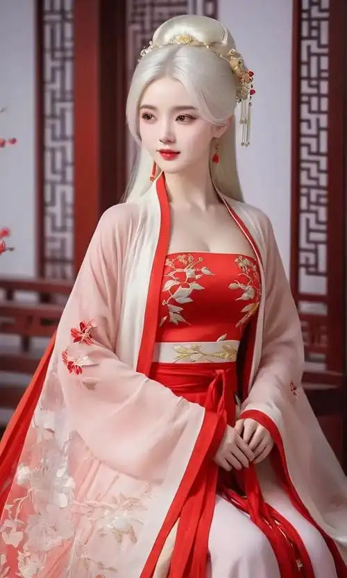 爽心丨绝美白发古风来袭丨养眼美女