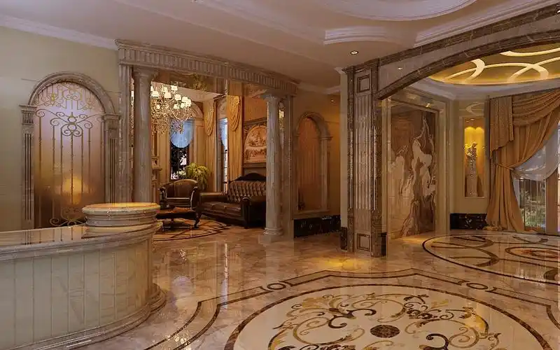 西山御园一号别墅600平米新美式装修效果图