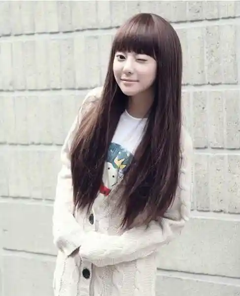 各类版本女生演绎长直发非凡魅力,中长发图片,发型图片