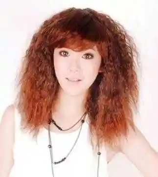 女生玉米烫大卷发型图片迷人小性感玉米烫就这样扎