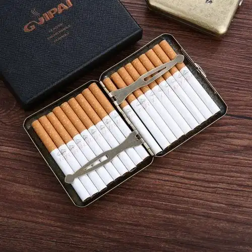 20支烟盒创意超薄便携式香烟盒子男士烟盒