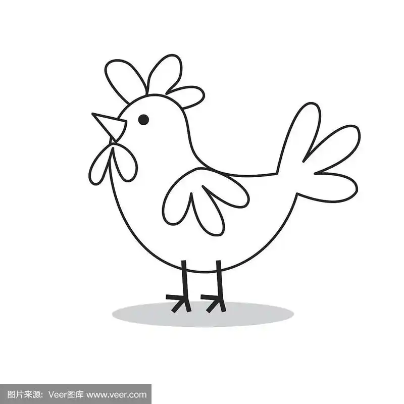 可爱的小鸡设计与涂鸦设计