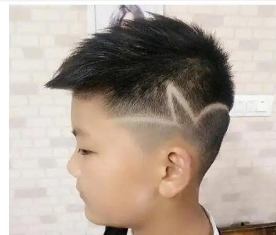个性小孩刻痕发型图片_儿童发型_西子美发网