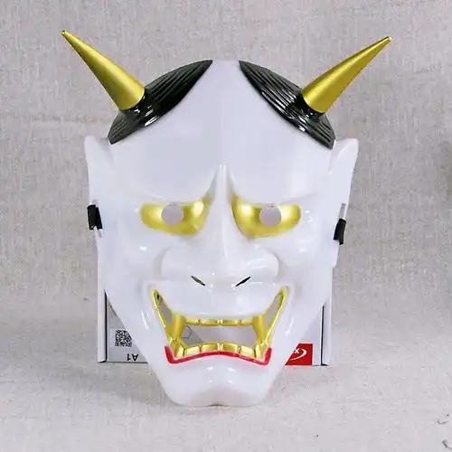 日本红白鬼首般若面具日本能剧天狗唐僧面具本武士面具