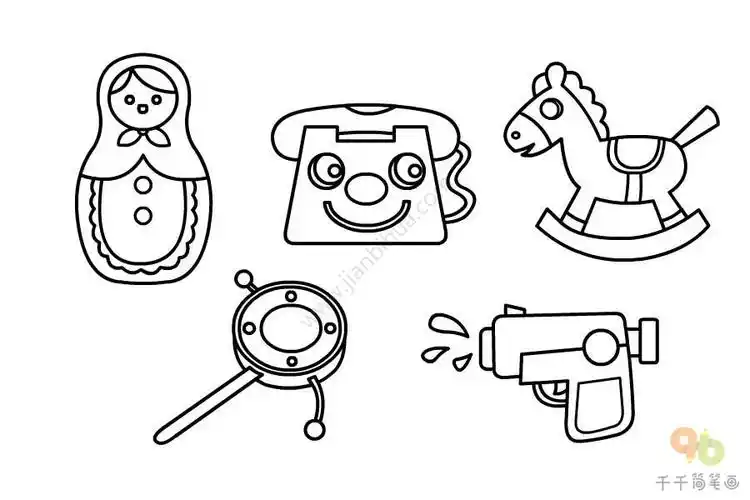 玩具简笔画教程