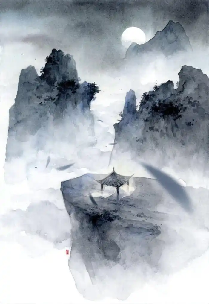 仙意古风壁纸丨眼纳山水不染尘,心存禅境亦悠闲