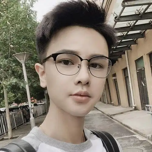 椭圆小框眼镜男潮文艺可配近视黑框眼镜架小脸眼镜架