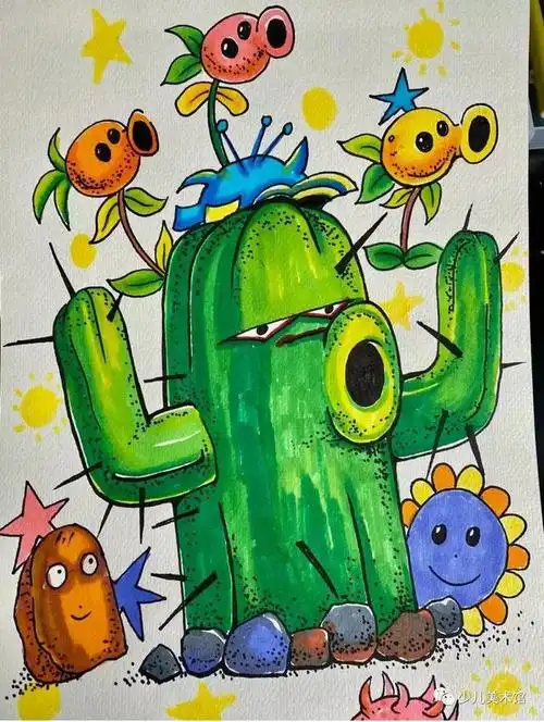 精选54张创意少儿绘画装饰线描优秀范画让孩子轻松上手