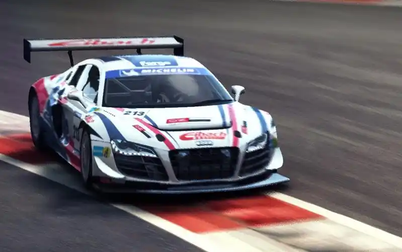 【grid autosport】奥迪r8 lms 亚斯码头赛道纯净车载画面展示