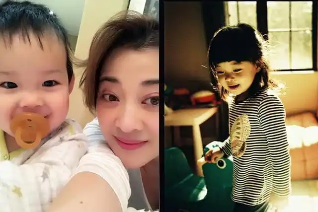 梅婷二胎儿子阳阳像小鱼儿女儿快快已4岁