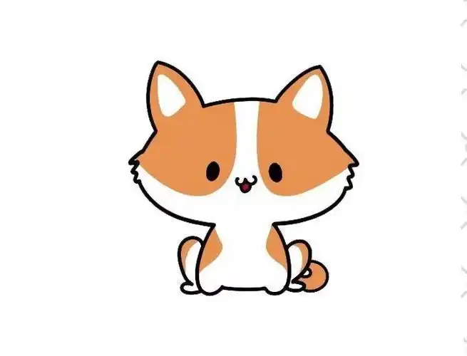 简笔画手绘卡通可爱儿童填色简笔画动物老鼠11只可爱的卡通小狗简笔画