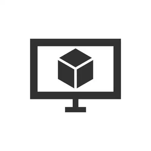 三维图形,模型,线条,图标集,三个物体正版矢量图素材下载