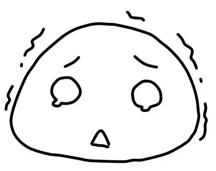 害怕简笔画的表情