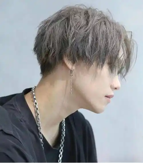 男生短发蓬松烫发型