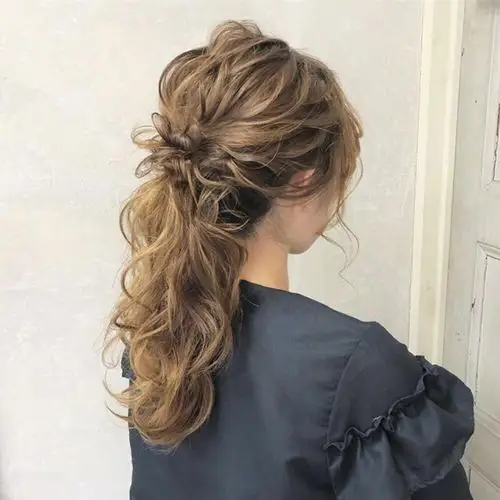 清新可爱的日式编发