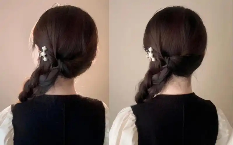 纹理蓬松侧麻花辫|不易松散哦!