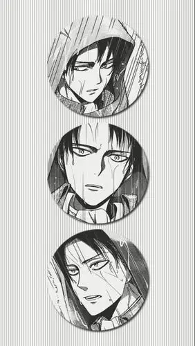 进击的巨人 黑白手绘