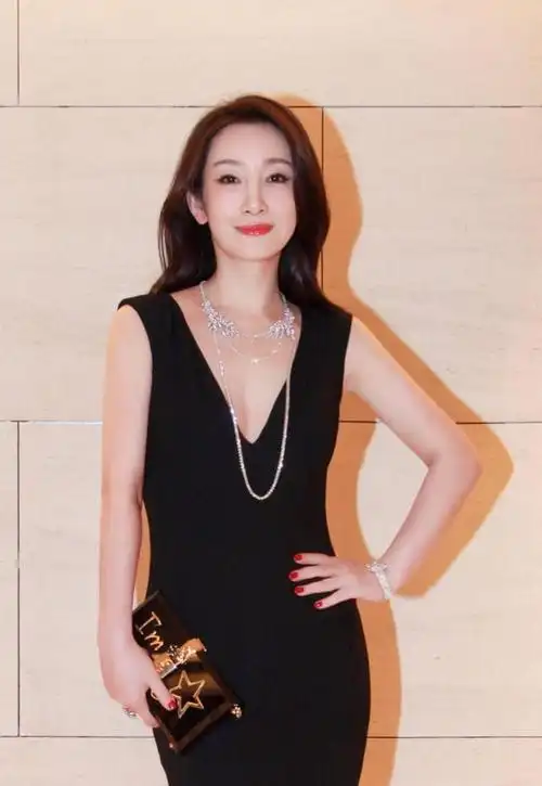 秦海璐身穿深v领长裙,真的是太性感了,这样身材真的是超级吸睛