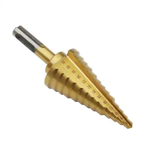 台阶钻头两坑两铁板阶梯钻槽柄扩孔铝板其它电动工具