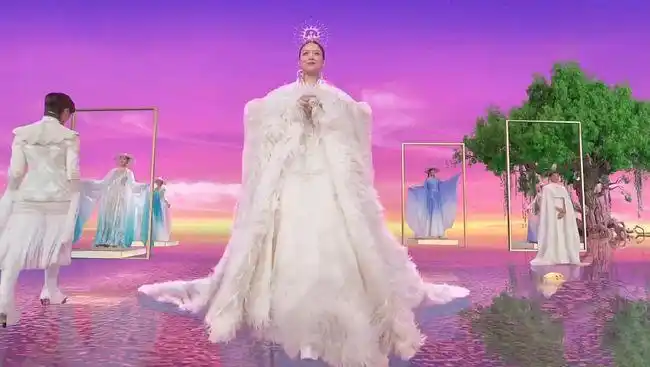 国风之光盖娅传说春晚翻车特效被嘲像网游超模何穗也撑不起