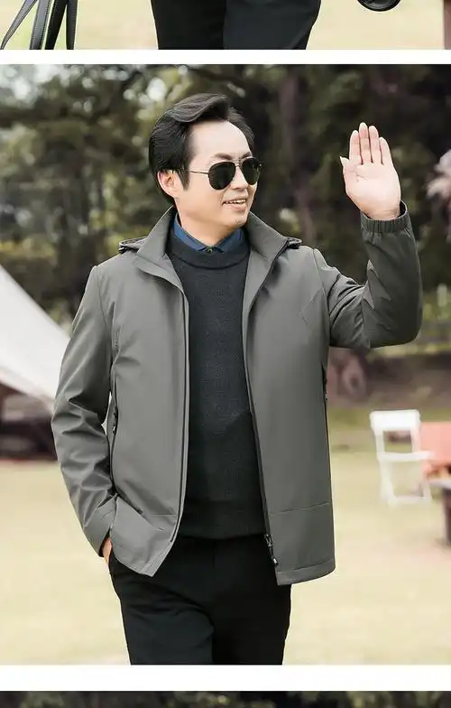 polo皇家保罗轻奢品牌夹克男中老年夹克男爸爸春秋款外套中年男士秋装