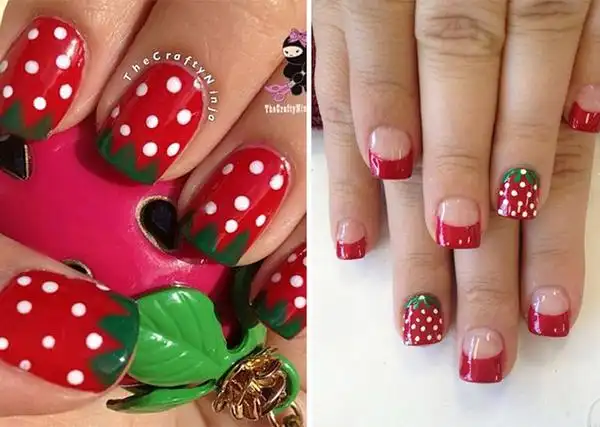 水果美甲图片美甲水果可爱图片