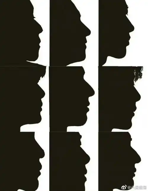 90生侧脸剪影##网友做的90生侧脸剪影