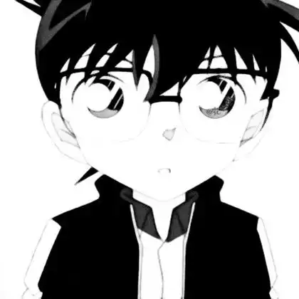 名侦探柯南黑白头像图片