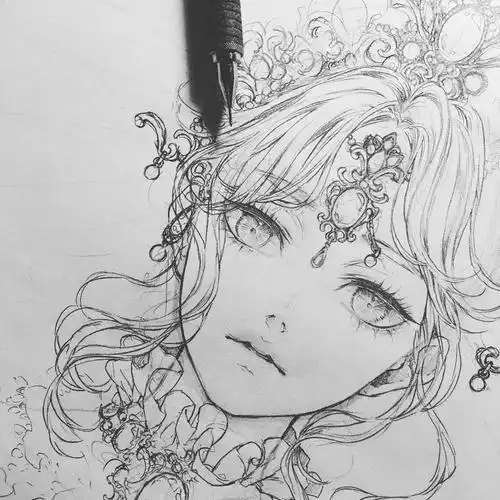 给大家整理了一波手绘人物,细碎的线条完美的衬托了人物的风韵!_速写