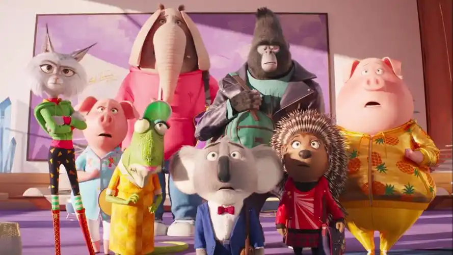 照明娱乐欢乐好声音2曝角色海报12月22日北美上映