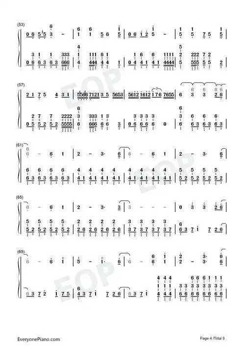 剪刀刺客-刺客伍六七主题曲双手简谱预览4