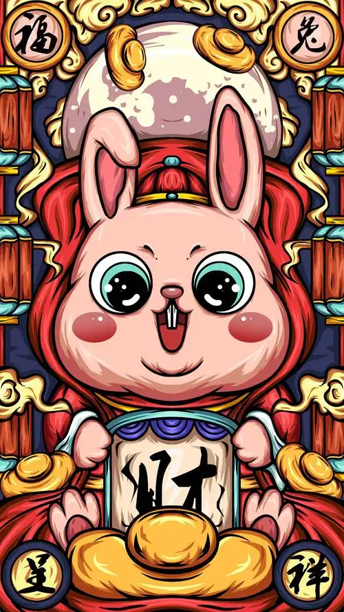 十二生肖国潮插画