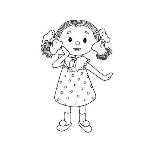 妈妈牵着小女孩的手简笔画漂亮女生简笔画少女简笔画怎么画简单又漂