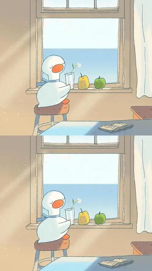 萌萌哒可爱鸭插画手机壁纸 第二辑