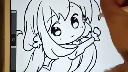 可爱q版小女孩|绘画过程|procreate