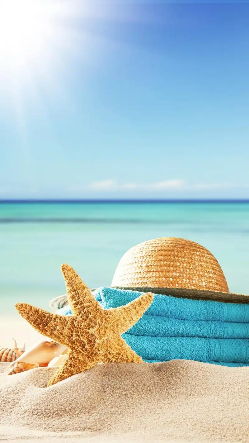 风景,清新,个性,沙滩,夏日,锁屏,海星,手机壁纸,1080x1920