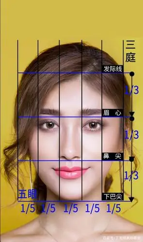 眉型设计需要根据客人的身材比例,面部大小,三庭五眼黄金比例来给客人