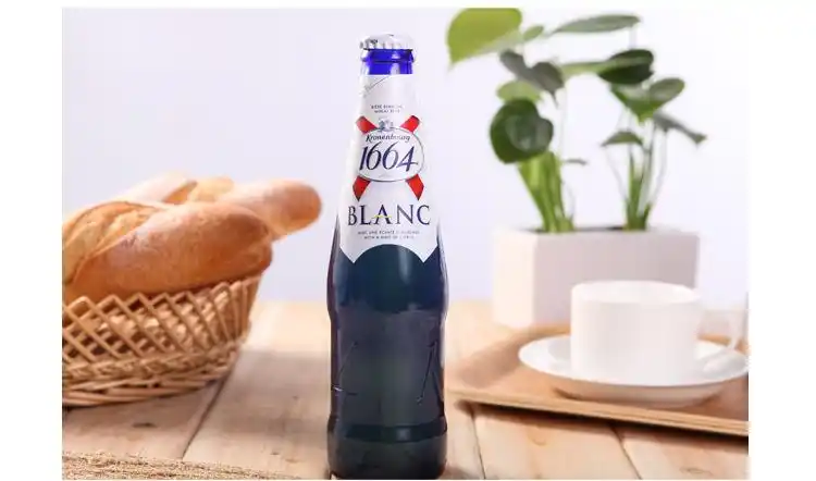 啤酒 原瓶进口啤酒 法国克伦堡凯旋1664白啤酒 330ml*24瓶 一箱w