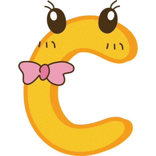 卡通可爱彩色字母c   图片