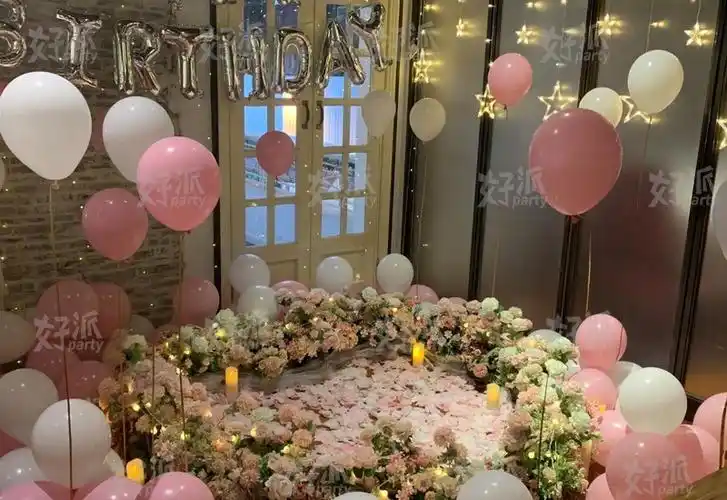 青岛生日布置酒店效果图青岛酒店生日快乐场景布置图