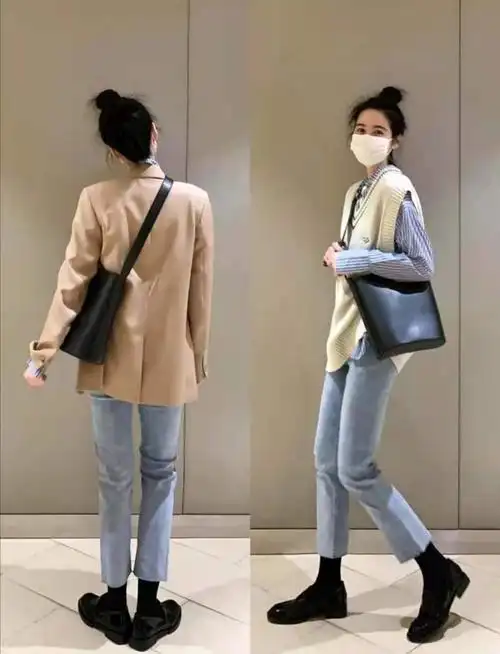 2021春天简单干净的女生穿搭_腾讯新闻